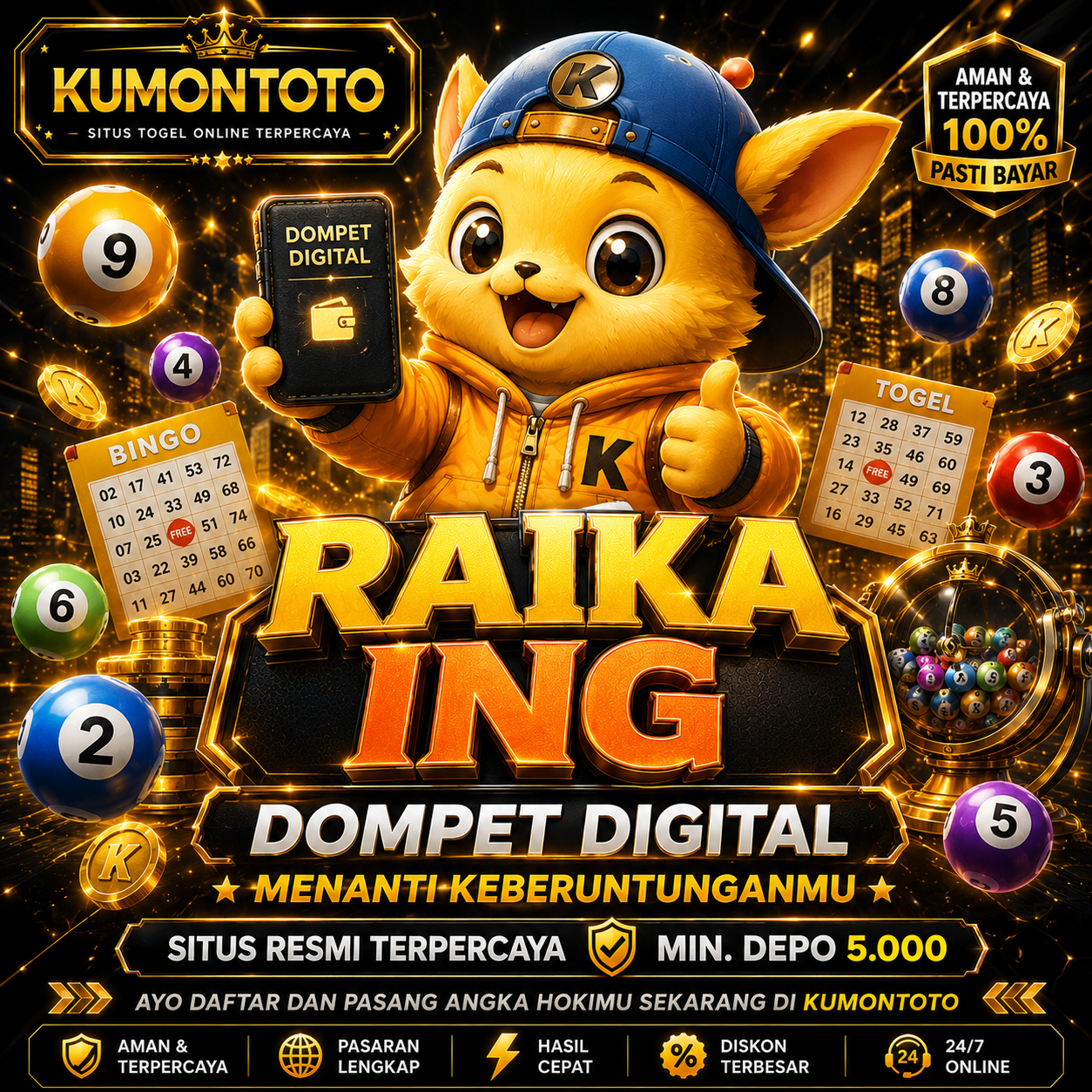 KUMONTOTO: Aksesoris Hiburan Dompet Digital Warna Terlengkap
