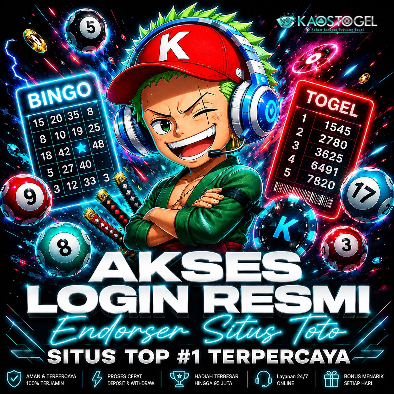 KAOSTOGEL: Login Situs Toto Slot dan Togel Online Terpercaya