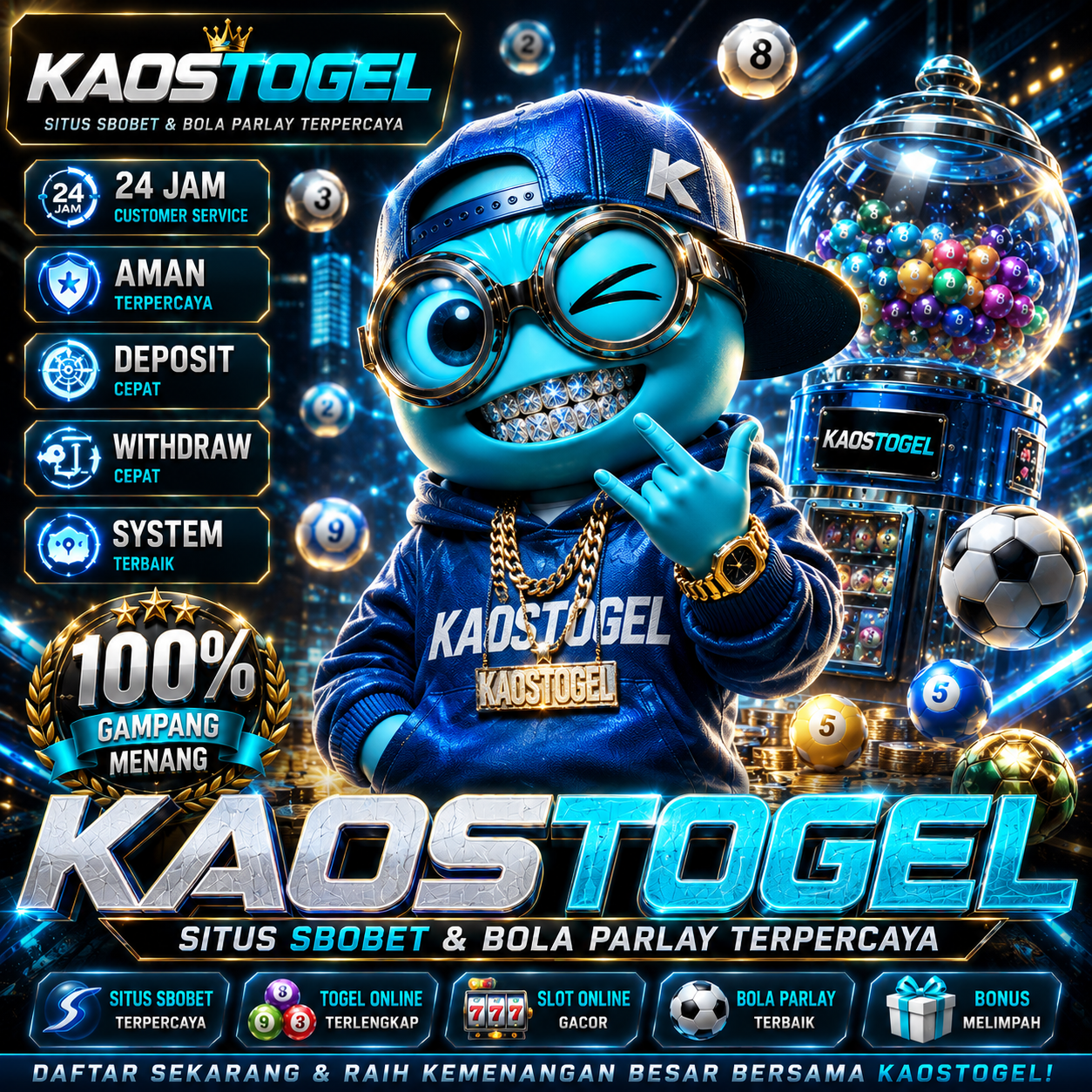 Link KAOSTOGEL: Akses Bandar Bola Sbobet & Situs Taruhan Bola Mix Parlay Terpercaya