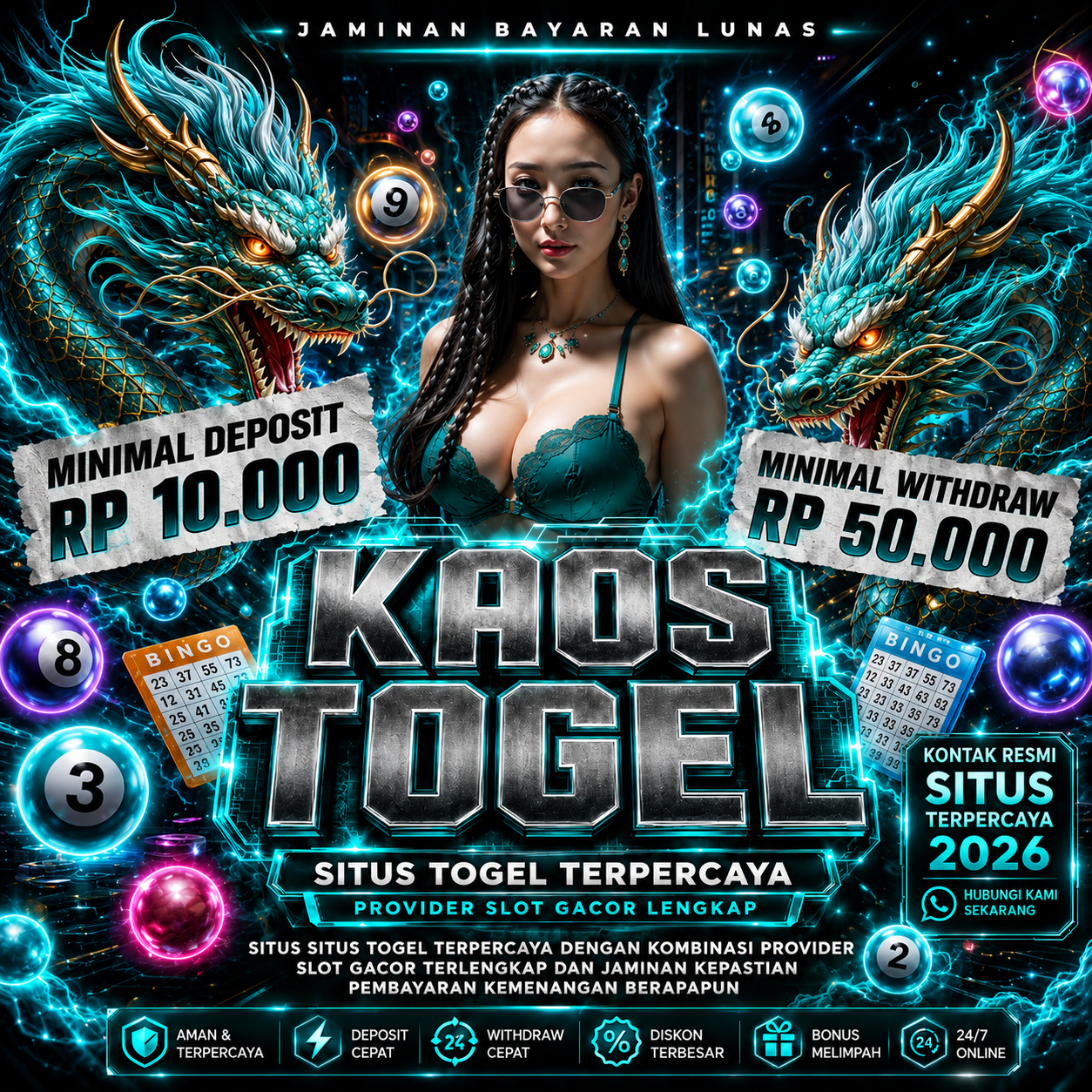 KAOSTOGEL: Kontak Resmi Situs Togel & Login Slot Online Gacor Terpercaya